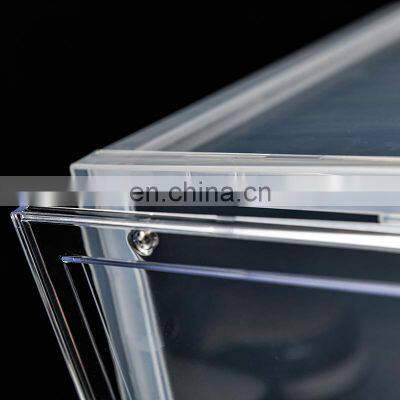 High Quality Household Transparent Custom Logo Stackable Sneaker Drop Front Acrylic Shoes Box Plastic Storage Container photo-5