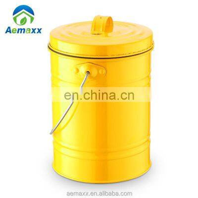 Kitchen Using Compost Bin Garbage Collect Waste Bin 5L Metal Compost Bin With Filter photo-3