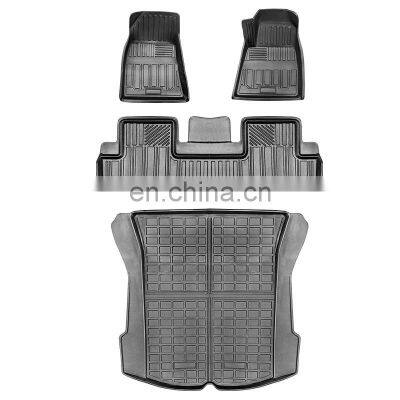 Suitable for Tesla Model3 right rudder fully surrounded TPE special floor mats for right-hand drive car floor mats
