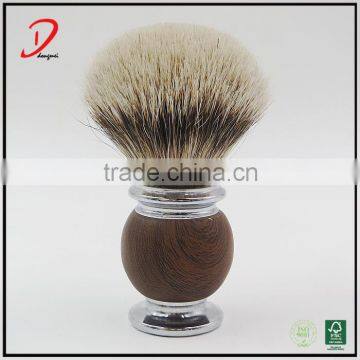 high quality metal shaving brush,silvertip badger hair knot shaving brush