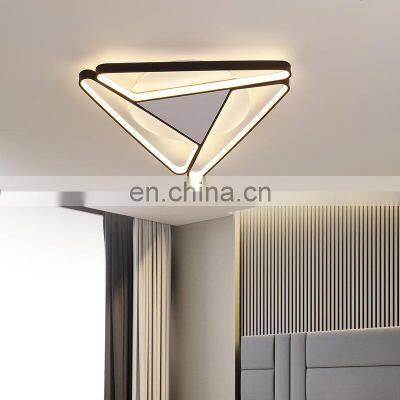 Wholesale Restaurant Bedroom Living Room Ceiling Lamp Home Black Nordic Modern Triangle LED Ceiling Light