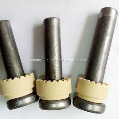 Plain Carbon Steel Welding Bolt Cheese Head Arc Stud Welding With Ceramic Ring