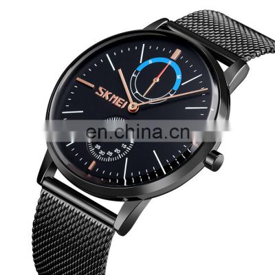 New Arrival Skmei 9182 Quartz Wrist Watch Customized Wristwatch Brand Stainless Steel Strap 30 Meters Water Resistant