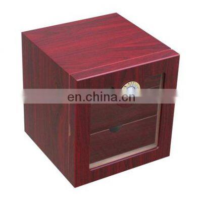 Custom High Gloss Finished Quality 3 Trays Cigar Cabinet Luxury Cigar Humidor photo-5