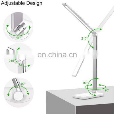 Lamp Desk Led Eye Care Reading Light Qi Desk Lamp With Wireless Charge photo-5