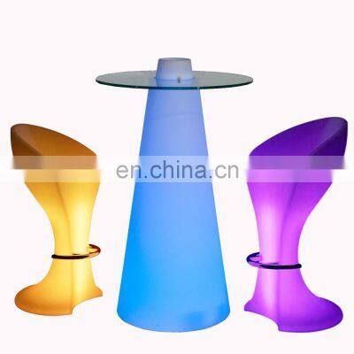 garden lights led outdoor chair set glow bar rechargeable led furniture night club plastic tables led ktv chairs music bar table