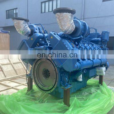 Weichai Power 1500hp Baudouin Marine Diesel Engine 12M33C1500-18