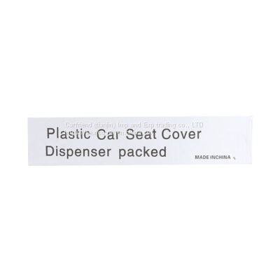 LDPE Transparent White Clear Plastic Seat Cover for Cars photo-3