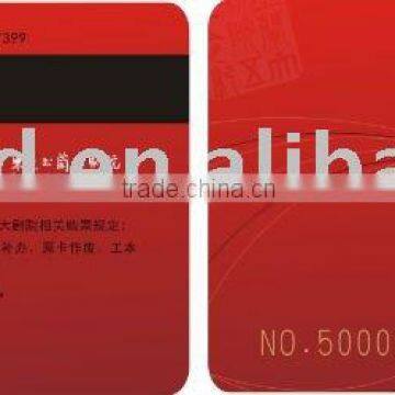 pvc membership card