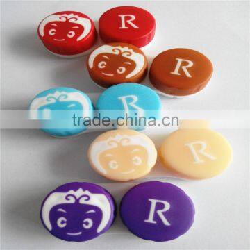 wholesale animal plastic contact lens dual case custom