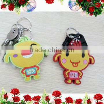 cute cartoon kids keychain, soft PVC keychain, giveaway gifts