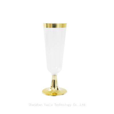 Factory Direct Eco-Friendly Wine Glass - Recyclable Plastic, Green Event Champagne Glass photo-3