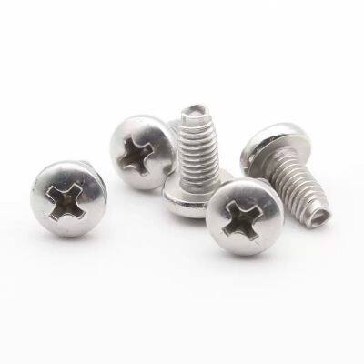 GB 6560 304 Stainless Steel Cross Recessed Pan Head Triangular Thread Self Tapping Screws photo-4