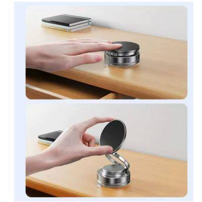 360° Rotation Vacuum Magnetic Phone Holder One-Handed Operation Foldable Adjustable Magnetic Phone Holder Car Holder photo-5