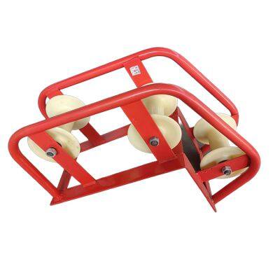 Wellhead Big Bend Pulley + 3φ2.5cm Nylon Pulleys Seamless Welding + Dust-Proof Bearings Ground Cable Corner Guidance photo-3