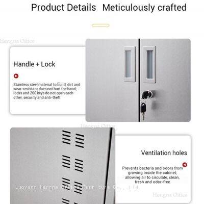 Modern White Versatile Utility Cabinet With Towel Bar and Ventilated Design for Industrial Facilities and Maintenance Rooms photo-3