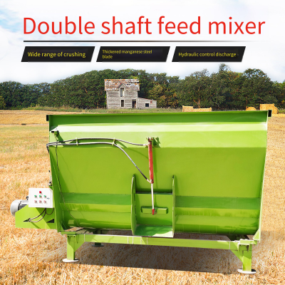 15-cubic-meter Livestock Feed Grass Mixer, Towable Wheat Straw Mixer, Automatic Weighing Cattle and Sheep Feed Mixer photo-4