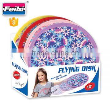 kids promotion goods flying ring disc for girls mini frisbee 10'' disc golf