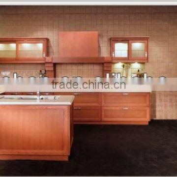 Melamine and Wood Veneer Kitchen Cabinet 09L05