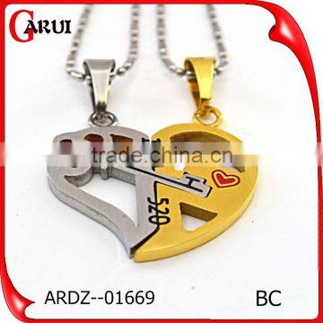 316L Stainless Steel Jewelry Couple Pendant Charms For Friends photo-2