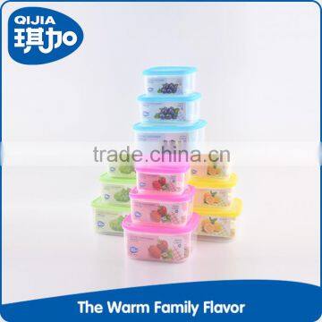 Wholesale Preservation Box Colorful Made Clear Food Grade PP Material Square Shape Transparent Crisper photo-2