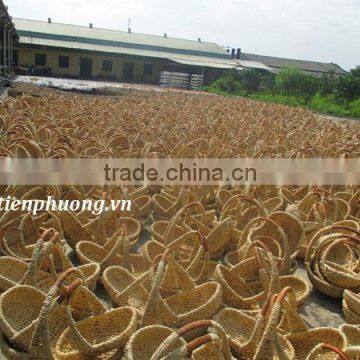 Wicker storage basket