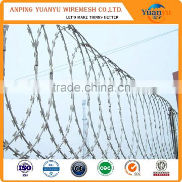 galvanized razor barbed wire cross type CBT65