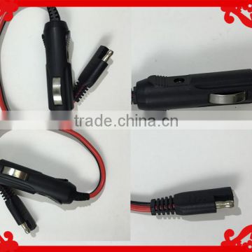 NEW Female Gender Cigarette plug & SR with 18AWG 2C Cable OF Cable Assembly