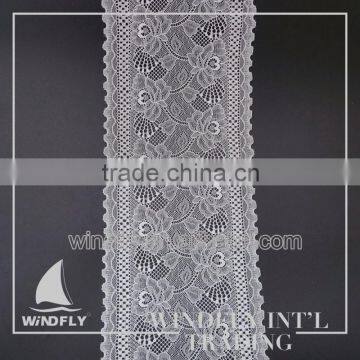 Color Customized Polyester And Nylon Bridal French Lace Trim