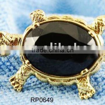 fashion tortoise double finger ring