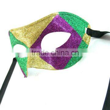 Venice Exquisite Beauty of the Lady Princess Yellow Half Face Mask Dance Parties photo-3