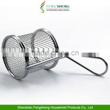 Mini Chrome Chip Fryer Serving Food Presentation Basket by Kitchen Stars photo-6