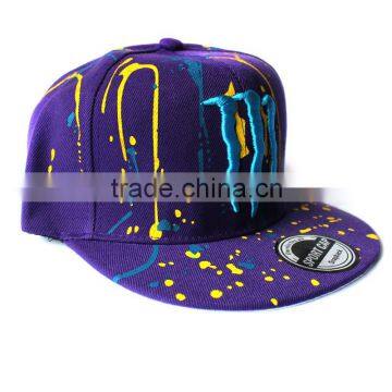 Fashion Cool Aiptasia Embroidery Man Women Hiphop Snapback Flat Brim Cap