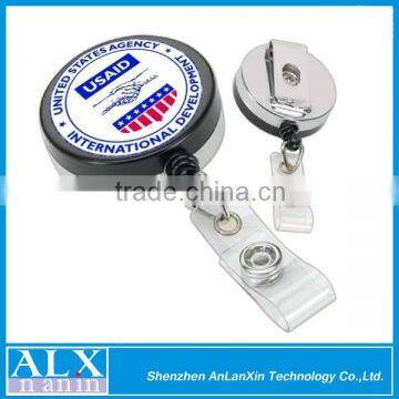 High quality custom badge reel steel string