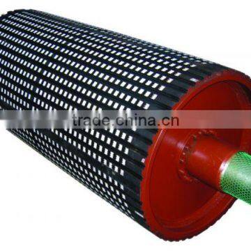 CE,ISO,SGS Certificates Steel Conveyor Pulley with Rubber Lagging