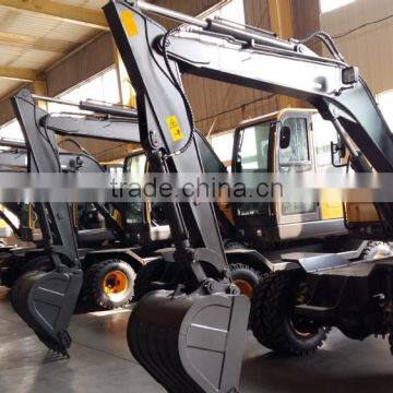 Chinese Mini Excavator for Sale, Small Excavator, Hydraulic Excavator,8T Wheel Excavator, Mini Excavator, Excavator