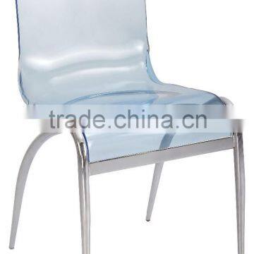 Leisure Comfortable Acrylic Chair with metal legs