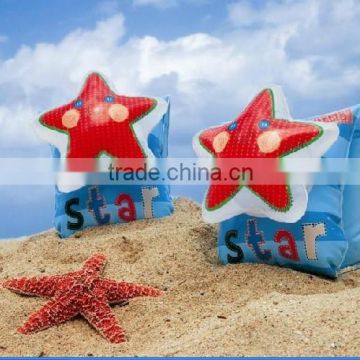 pvc inflatable star arm bands for kids, star arm rings