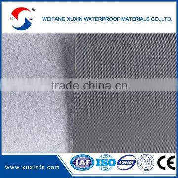 1.2mm thickness Light grey color pvc building material for swimming /pond waterproofing