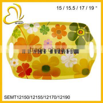 Melamine serving tray with full decal printing