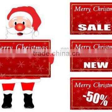 promotional Christmas hang tag/sticker for decorating