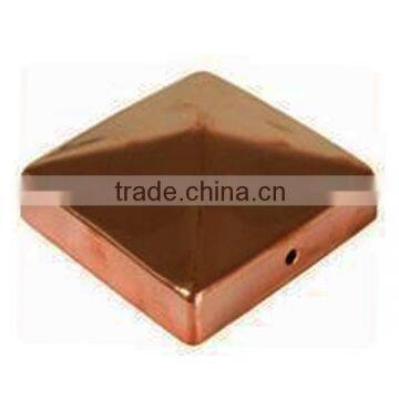 Top Sale 121x121mm Orbicular Shape Spray Paint Iron Fence Post Caps With Daqiang Supply photo-5