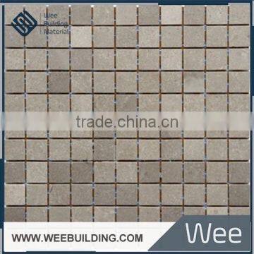 wholesale china factory 23x23 grey marble mosaic