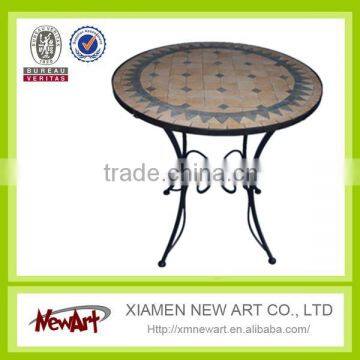 Metal Mosaic Garden Outdoor Furniture Patio Furniture Set 1 Pcs Table +2 Pcs Chairs photo-6