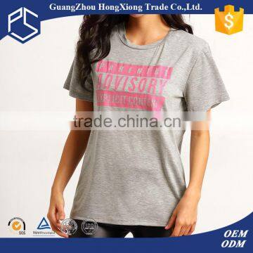 Guangzhou Hongxiong High quality summer women organic cotton t shirt