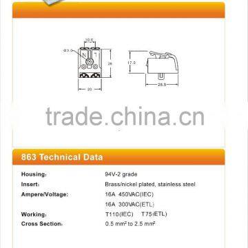 Manufacturer Specializing Production Straight for the High Temperature Resistant Wire Quick Connector#863-2 photo-6
