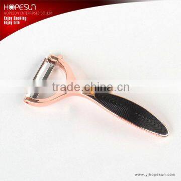 High grade zinc-aluminum alloy plating copper hand held fruit peeler