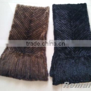 Factory wholesale genuine natural mink fur shawl in high quality