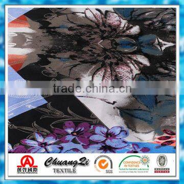 Hot Sales Digital Printed Cotton Spandex Satin Fabric photo-2