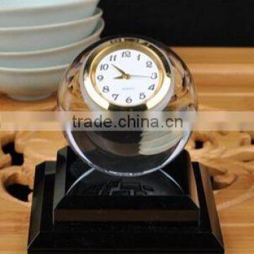 Fashion crystal ball clock, crystal desk clock, Crystal clock CK-1002